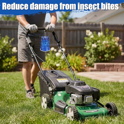 Sticky Coating Insect Trap, 8 Oz with Brush,Deer Fly Trap Kit - color: Blue Cup