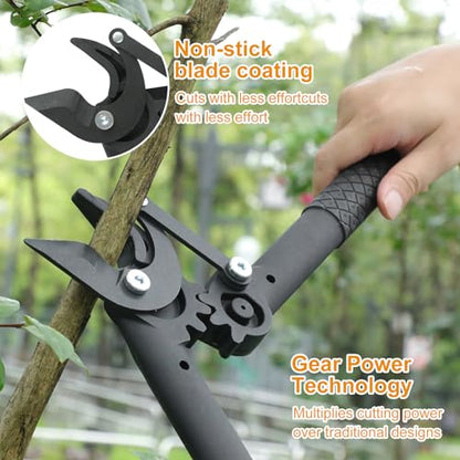 3 Piece Garden Tool Set, Lopper, 360° Grass Shears & Retractable Saw - style: Modern