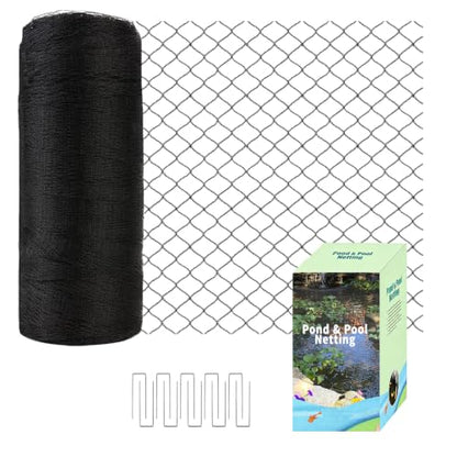 20x20ft Koi Pond Netting for Leaves, 1/2 in Mesh Netting Pond Cover Kit - size: 20FT*20FT