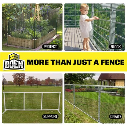 Plastic Garden Fence 4'x50' Green, Mesh Roll for Dog Deer Rabbit Barrier - color: Green, size: 4' x 50'