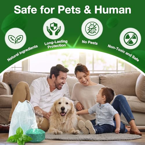 Mouse Rodent Repellent,25 Pack Peppermint Oil Mouse Traps for Rat Mice, Ant, Roach, Spider, Squirrel, Nature Mouse Deterrent for Indoor Outdoor Use, for Garden & Home, Family & Pet Safe GN