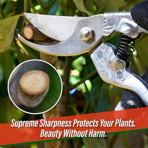 SUIZAN Bypass Pruning Shears 8.3" - Japanese Hand Pruners Garden Scissors - style: 8.3 Inch (210mm) Aluminum Handle Pruner