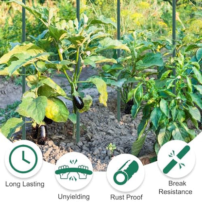 25 Pack 24 Inch Plant Stakes for Peppers & Potted Plants - size: 24 Inches