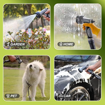 Relxitl Garden Hose, Ultra Lightweight Water Hose 50FT - color: Black, size: 50FT