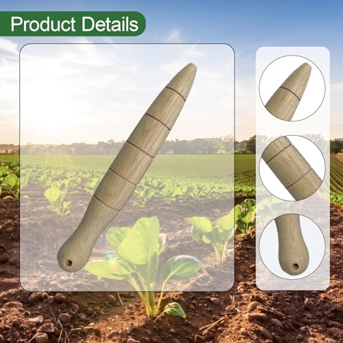 Garden Dibber with Measurement Lightweight Simple to Use 5.91inch Gardening Accessories Practical Handheld Bulb Planting Tool - color: Style B