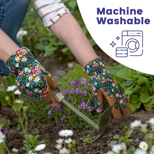 Gardening Gloves,Garden Gloves for Women Firm Grip Breathable Thorn Proof - color: Multicolor