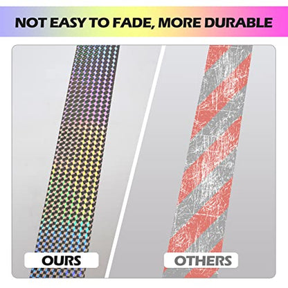 Ruolan Bird Scare Tape Ribbon(700FT) Reflective Tape Keep Birds Away Outdoor,Double Side Bird Flash Tape, Scare Geese, Pigeon, Duck, Woodpecker - size: 700FT