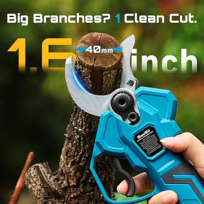 SEESII 2-in-1 Pole Pruning Shears with Battery Charger