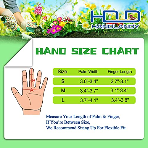 HANDLANDY Bundle - 2 Pairs: Rose Pruning Long Gardening Gloves, Ladies Heavy Duty Yard Work Gloves - Beige, Khaki, Medium
