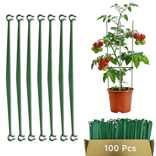 100pcs Garden Stakes Arms for Tomato Cage, 11mm, No Stake - size: 11mm/0.43inch