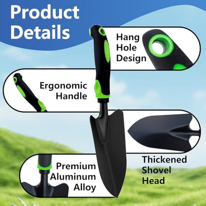 12 Pcs Garden Shovel, Metal Hand Trowel, Aluminum Alloy