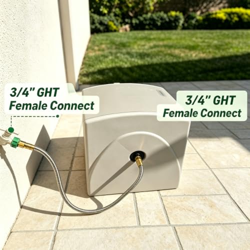 3FT Female to Female Short Stainless Steel Metal Garden Hose