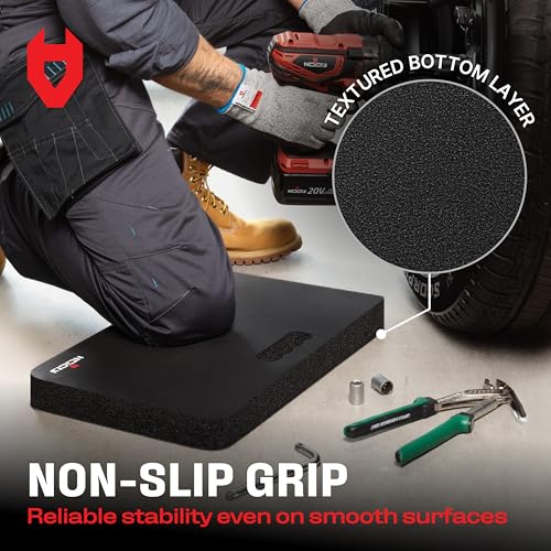 NoCry Extra Thick Professional Garden Kneeling Pad With Anti-Slip Coating