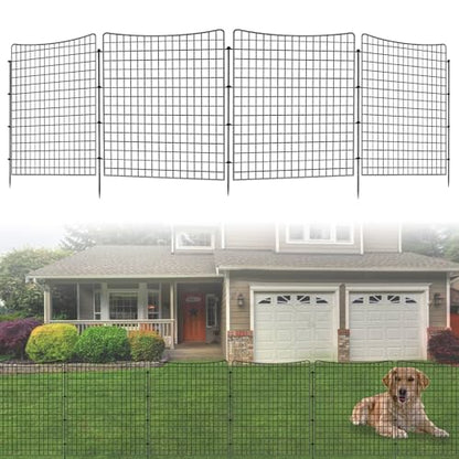 10 Panels Garden Fencing Animal Barrier, 36in(H) X 25ft(L)