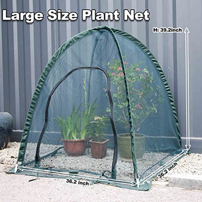 Pop up Gardening Net Cover,36x36x39 inch Pack of 2,Pest Guard Cover for Vegetables Fruits Durable Plant Gardening Net, Pop-Up Chicken Pen for Small Animals Outdoor Run and Pet Enclosure - size: 36x36x39 inches