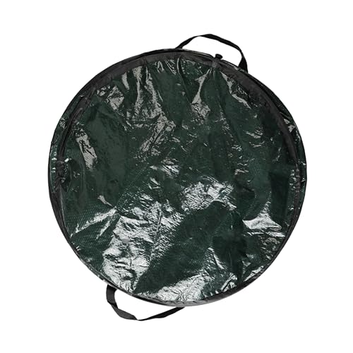 Wakeman Pop Up Outdoor Garbage Can, Black, 29.5 Gallon - color: Green, size: 29.5-Gallon