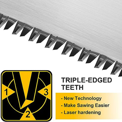 Hanpex 14" Pro Hand Saw, 11 TPI Fine-Cut Handsaw - Sharp Manual Saw Idea for Cutting Wood, Sawing, Gardening, Trimming, Plastic Pipe, Drywall