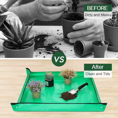 Housolution Gardening Tools Set, 8PCS Gardening Gifts for Women, Green - color: Green