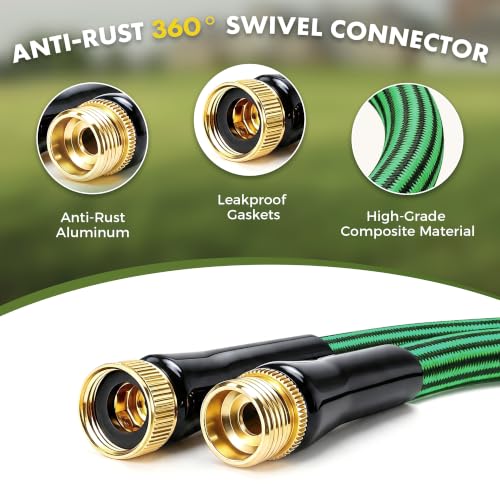 Aterr 25FT Lightweight Burst-Proof Garden Hose