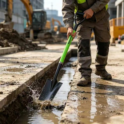 45 Inch Trenching Shovel Drain Spade Sharp Shooter Narrow Fiberglass Green