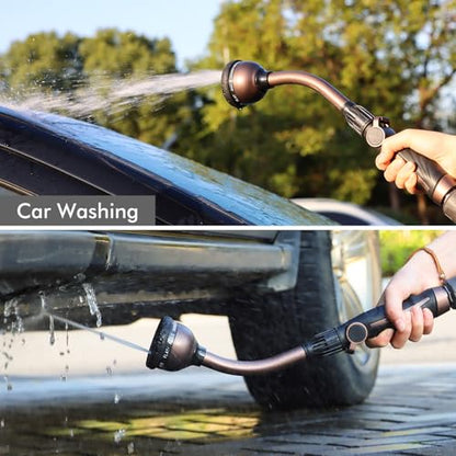 RESTMO Watering Wand Heavy Duty, 15-Inch Long Hose Nozzle Sprayer - color: Oil Rubbed Bronze