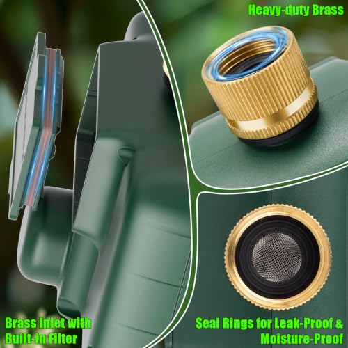 Water Timer for Outdoor Garden Hose, Sprinkler Timer for Garden - style: 3 Zones Brass Inlet