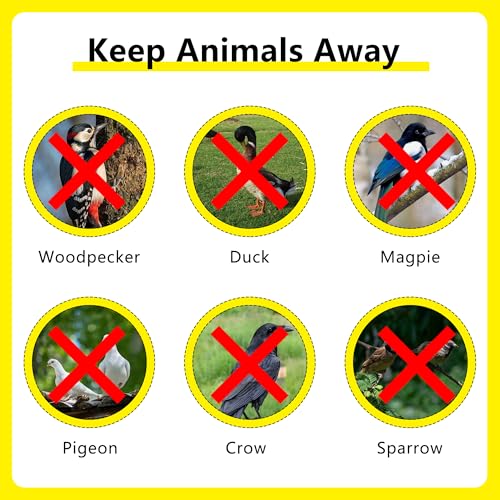Bird Scare Reflective Tape, 262 Feet per Roll, Double-Sided Reflective, for Repelling Sparrows and Woodpeckers, Suitable for Outdoor Use in Homes, Gardens, Farms, Orchards,Outdoor - size: 262 Ft*1