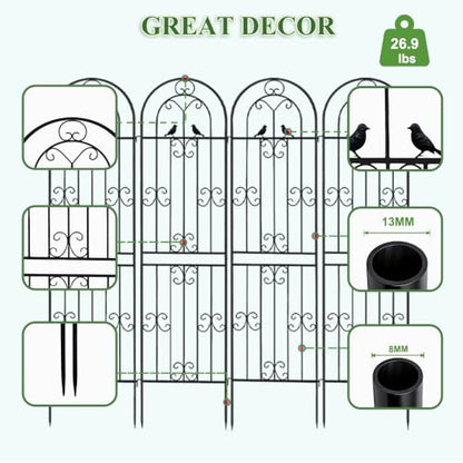Metal Garden Trellis, 86.7" H x 19.7" W Black Coated Wire Lattice Panel, Sturdy Plant Support for Climbing Roses Vines Cucumbers Vegetables Outdoor Patio Yard (4 Packs) - color: 4PCS