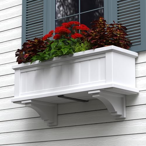 Mayne Inc Fairfield Decorative Brackets, White, 2 Count (Pack of 1) - color: White