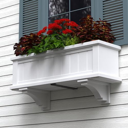 Mayne Inc Fairfield Decorative Brackets, White, 2 Count (Pack of 1) - color: White