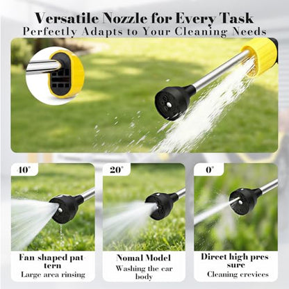 Car Wash Foam Gun for Garden Hose, Car Foam Cannon with 3 Spray Modes