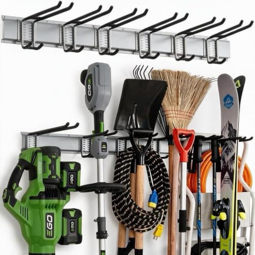 Aking Ace 48-Inch Garage Wall Organizer, Heavy-Duty Hook Set, 350lbs - color: Grey, size: 48 Inch