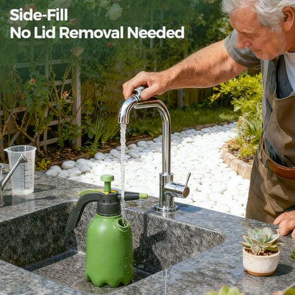 T4U Pump Sprayer 0.5 Gallon, Garden Spray Bottle with Short Nozzle - size: Short Nozzle