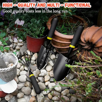 Kemaier 3-Piece Garden Tool Set, Heavy-Duty Stainless Steel Premium Tools