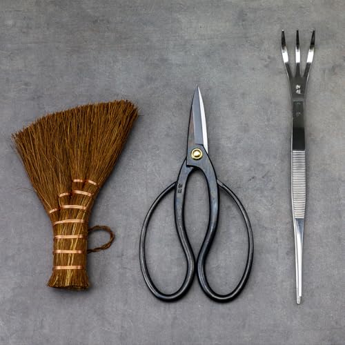 Wazakura Japanese Bonsai Garden 3PCS Tool Starter Kit, Traditional Bonsai