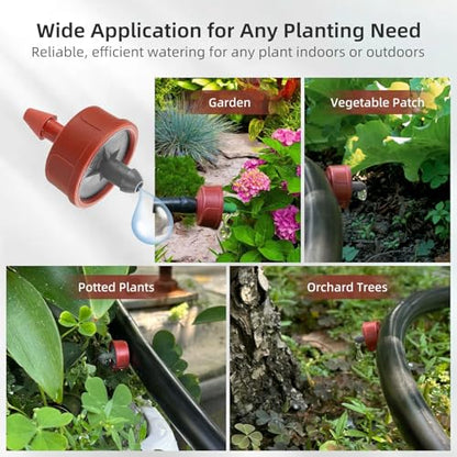 30PCS 0.75 GPH Pressure Compensating Drip Irrigation Spot Watering Drippers/Emitters, Self-Cleaning Constant Flow Drip Irrigation Emitters Heads Irrigation Drippers Parts for Drip Irrigation System - color: 30PCS, size: 0.75 GPH