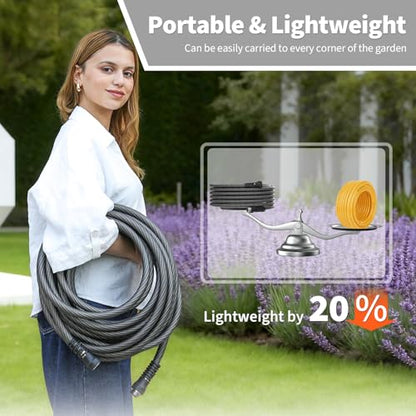 50 FT Garden Hose 5/8",Flexible Water Hose,Lightweight - size: 50ft