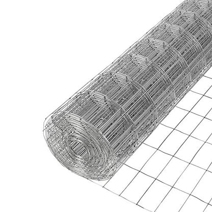 YARDGARD 2 in. x 3 in. Mesh Welded Wire Fence Roll, 36 in. x 50 ft., 16 Gauge Galvanized Steel Fence for Animal Enclosures, Garden Protection and Property Fencing - size: Under 3' H