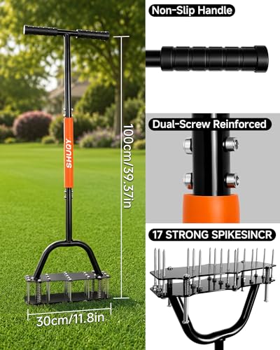 Lawn Aerator Tool, Manual Yard Aerator, Aeration Tool for Lawn & Yard Tool