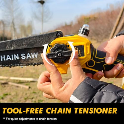 4-in-1 Cordless Pole Saw & Electric Pruning Shears for DeWalt 20V Battery