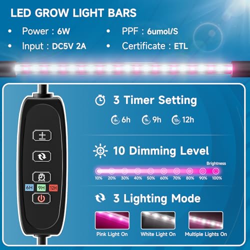 Hon&Guan 2-Pack 30-Cell Seed Starting Kits with Heat Mats and LED Lights - size: 2 Pack