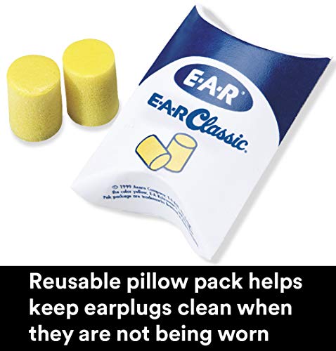 3M Ear Plugs, E-A-R Classic 310-1001, Uncorded, Disposable, Foam, NRR 29