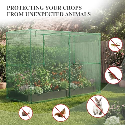 BPS Crop Cages for Garden Plant - size: 8'x4'x6'