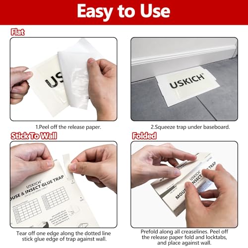 16 Pack Mouse Glue Trap,Mouse Traps Indoor for Home,Sticky Mouse Traps - size: 16 Pack