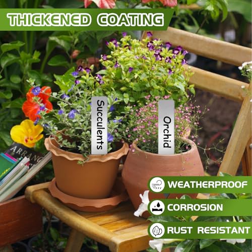 10 Pack Metal Plant Markers Labels 6 Inch