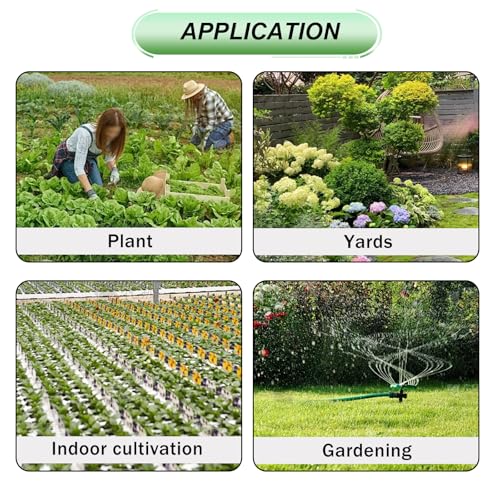 240FT Drip Irrigation System,Irrigation System for Garden with 1/2 inch Hose 1/4 inch Distribution Tubing and Accessories,Drip Irrigation Parts Garden Watering System - size: 135PCS