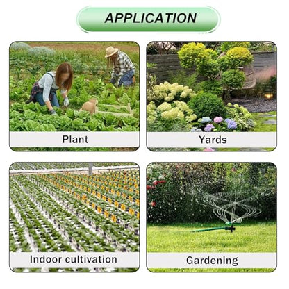 240FT Drip Irrigation System,Irrigation System for Garden with 1/2 inch Hose 1/4 inch Distribution Tubing and Accessories,Drip Irrigation Parts Garden Watering System - size: 135PCS