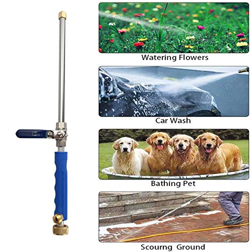 High Pressure Power Washer Wand with Flexible Hose Nozzle, 39'' - color: Blue-Extend