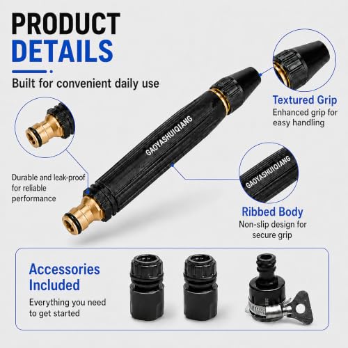 High Pressure Hose Nozzle for Garden Hoses