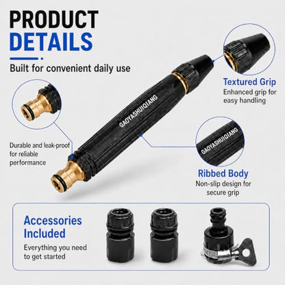 High Pressure Hose Nozzle for Garden Hoses